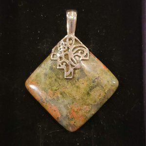 American West Unikite Pendant with Sterling Silver